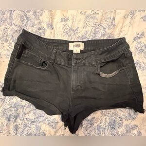 Black Denim Women Shorts “Victorias secret pink”